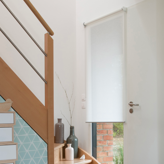Store enrouleur AURORE coloris blanc 160 x 250 cm