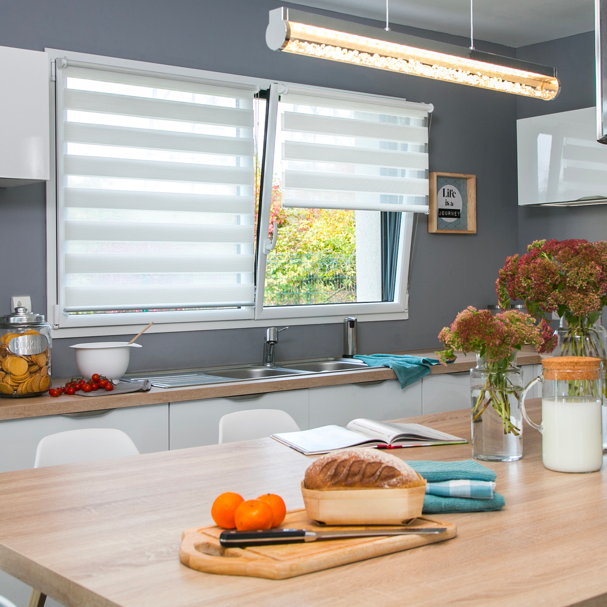 Store jour/nuit Eclipse Blanc