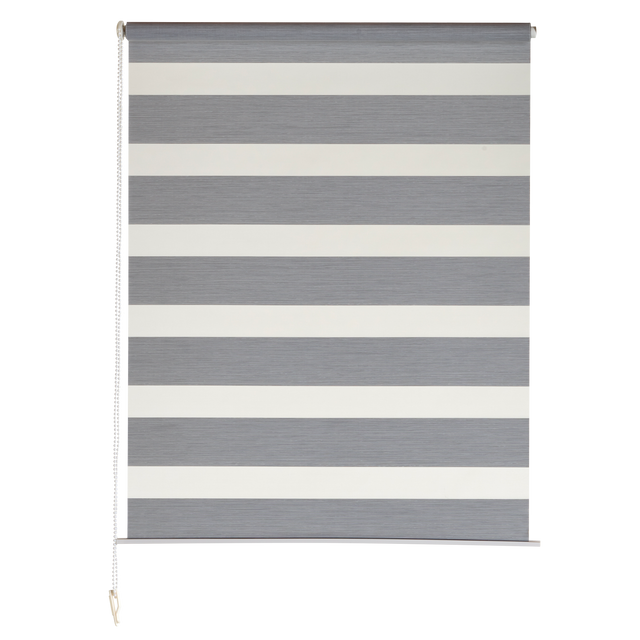 Store jour/nuit ECLIPSE coloris gris chiné 62 x 160 cm