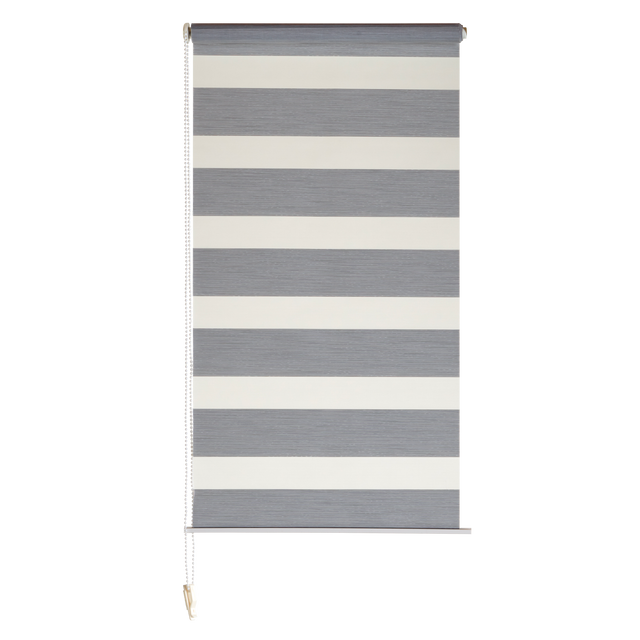 Store jour/nuit ECLIPSE coloris gris chiné 42 x 160 cm