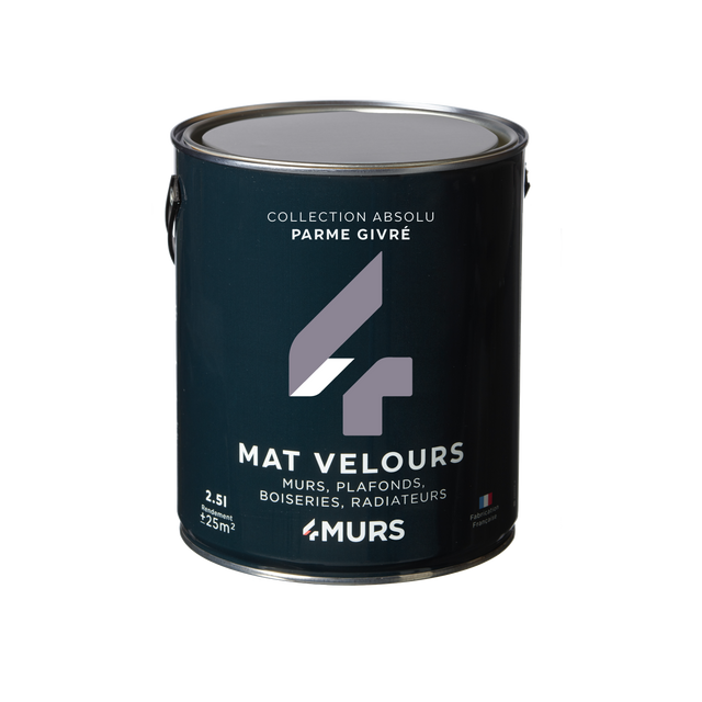 Absolu Peinture Peinture parme givrée Mat 2,5 L