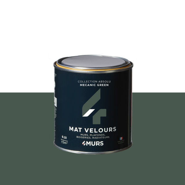 Absolu Peinture Peinture mecanic green Mat 0,5 L