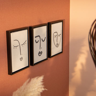 Toile encadrée Matmata Noir et blanc