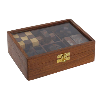 Casse-tête en bois Mix Brun