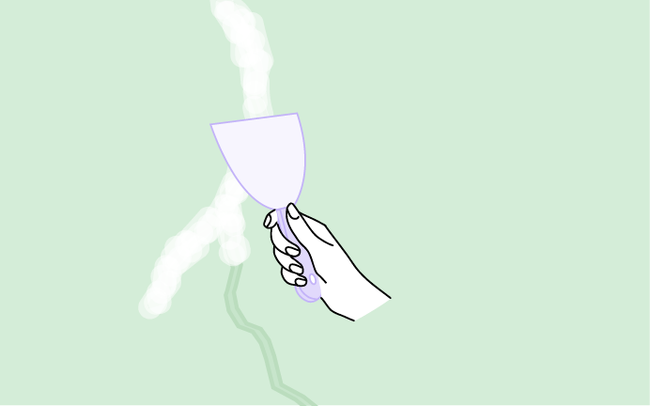 Dessin d'une main tenant une spatule pour appliquer de l'enduit sur un mur fissuré