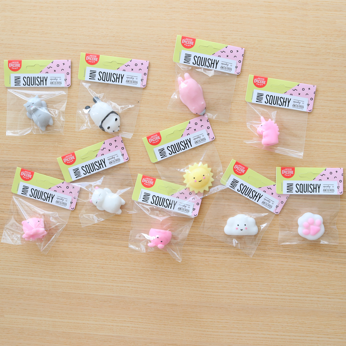 LA PETITE ÉPICERIE Anti-stress Mini squishy chat Gris