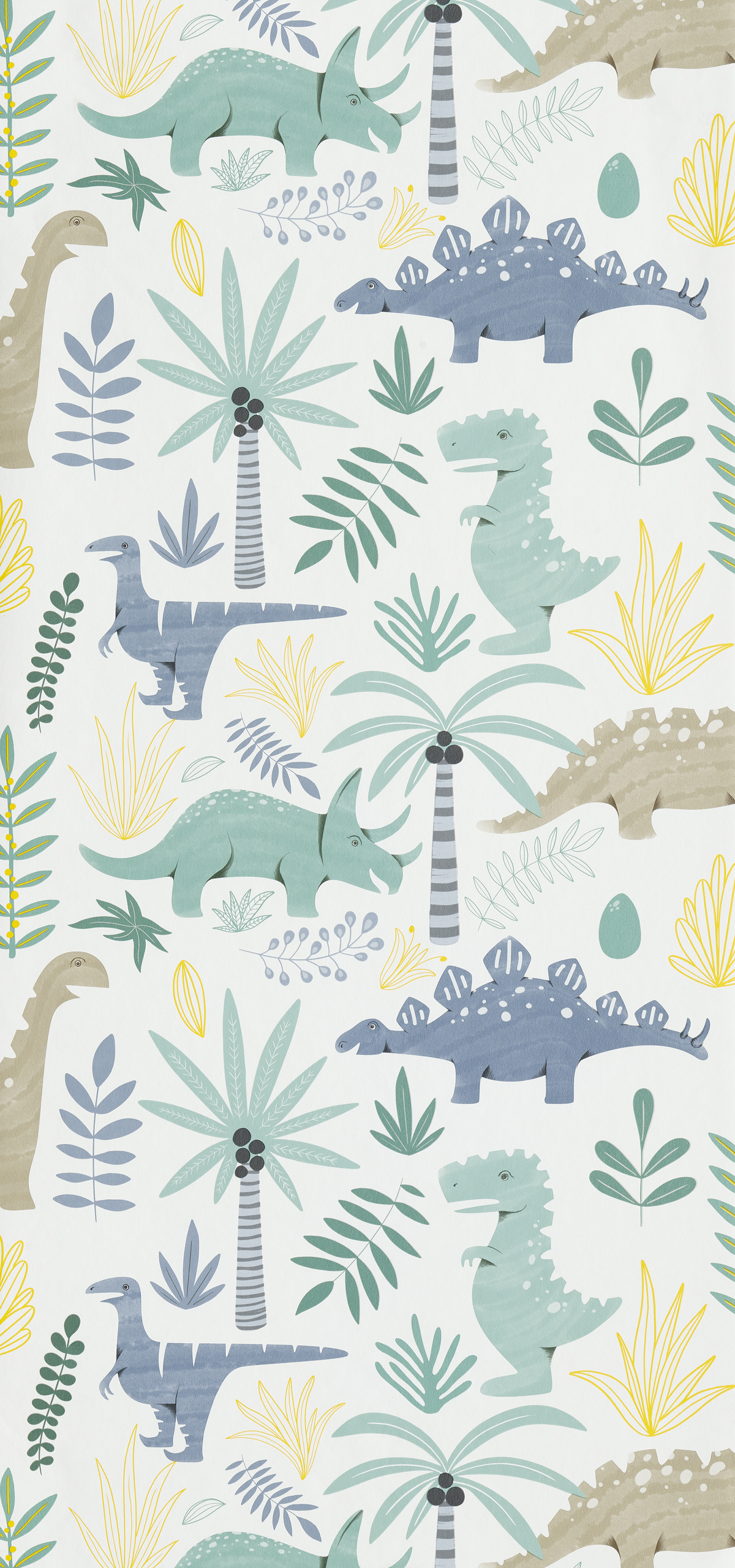 4MURS Papier peint intissé Dino Multicolore