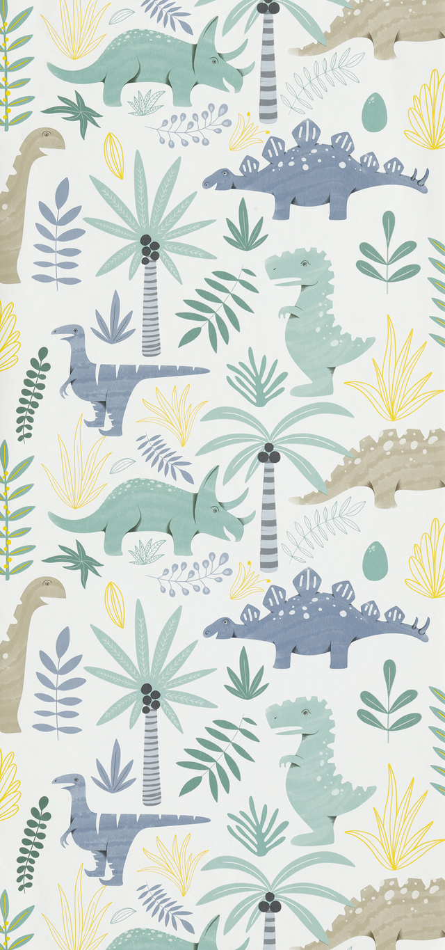 4MURS Papier peint intissé DINO coloris multicolore
