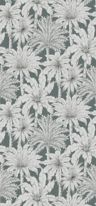 Papier peint intissé Florentine palm garden Vert céladon