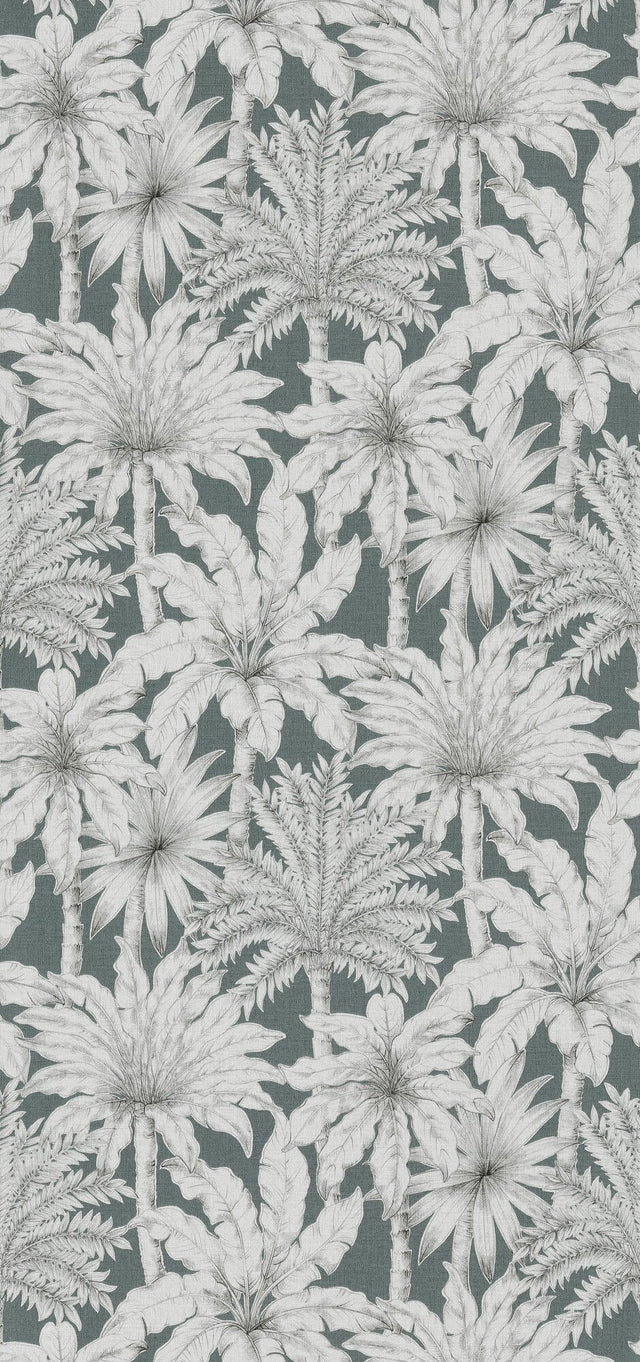 Papier peint intissé FLORENTINE PALM GARDEN vert céladon