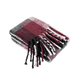 Plaid franges Sorn Bordeaux