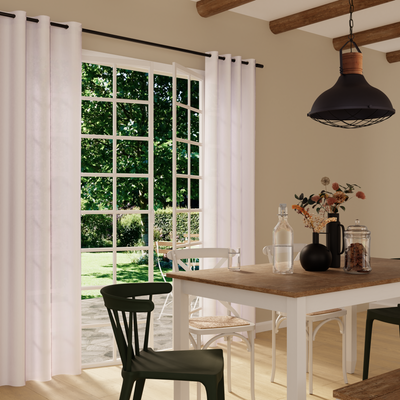 Voilage Memoire Blanc