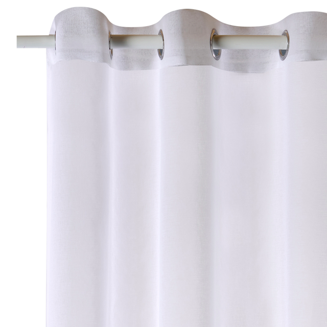 Voilage MEMOIRE coloris blanc 140 x 300 cm