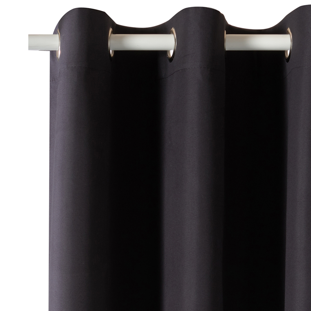 Rideau 100% occultant MANN coloris noir 140 x 260 cm
