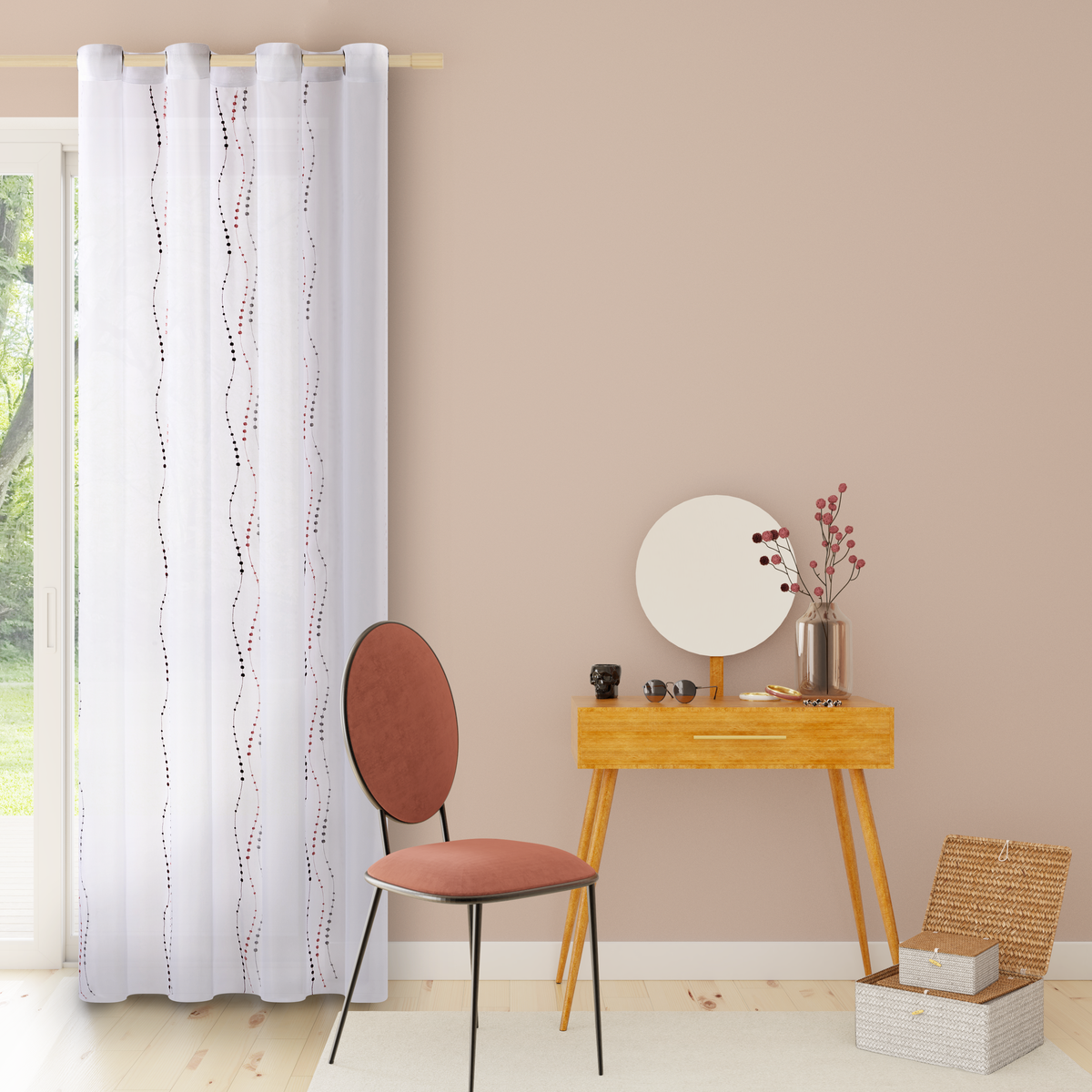 4MURS Voilage Lyana Bordeaux