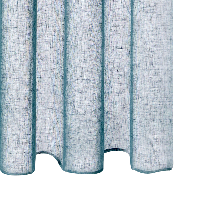 Voilage MICAO coloris bleu pétrole 145 x 240 cm