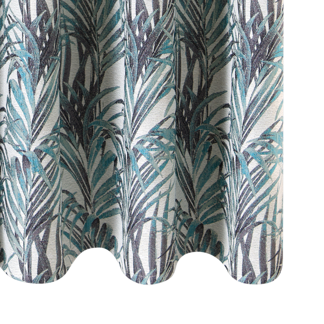Rideau TROPICO coloris bleu nattier 135 x 250 cm