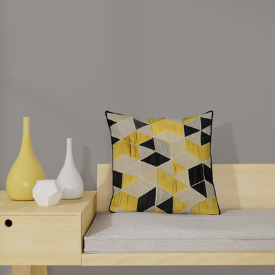 Housse de coussin Arletty Jaune