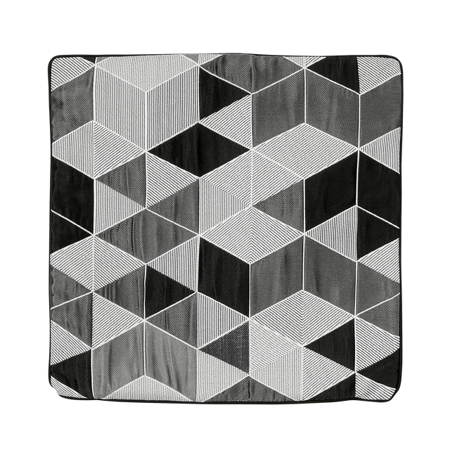 Housse de coussin ARLETTY coloris noir 40 x 40 cm