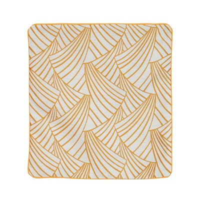 Housse de coussin Ardeco Jaune/blanc