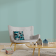 Housse de coussin Arletty Bleu vert