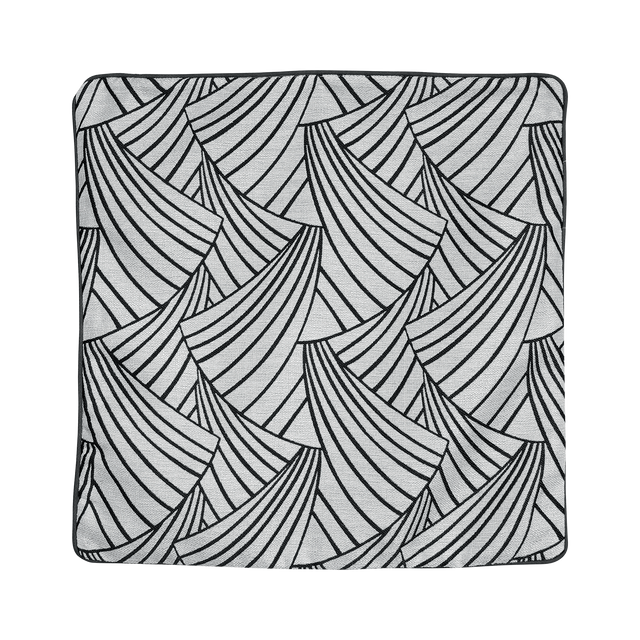 Housse de coussin ARDECO coloris noir 40 x 40 cm