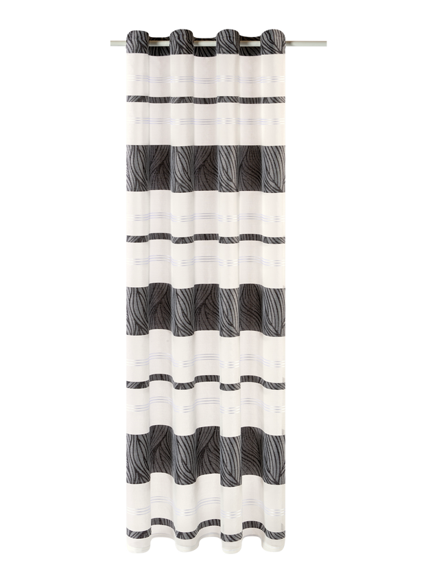 Voilage BAOBAB coloris noir 140 x 240 cm