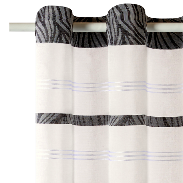 Voilage BAOBAB coloris noir 140 x 240 cm