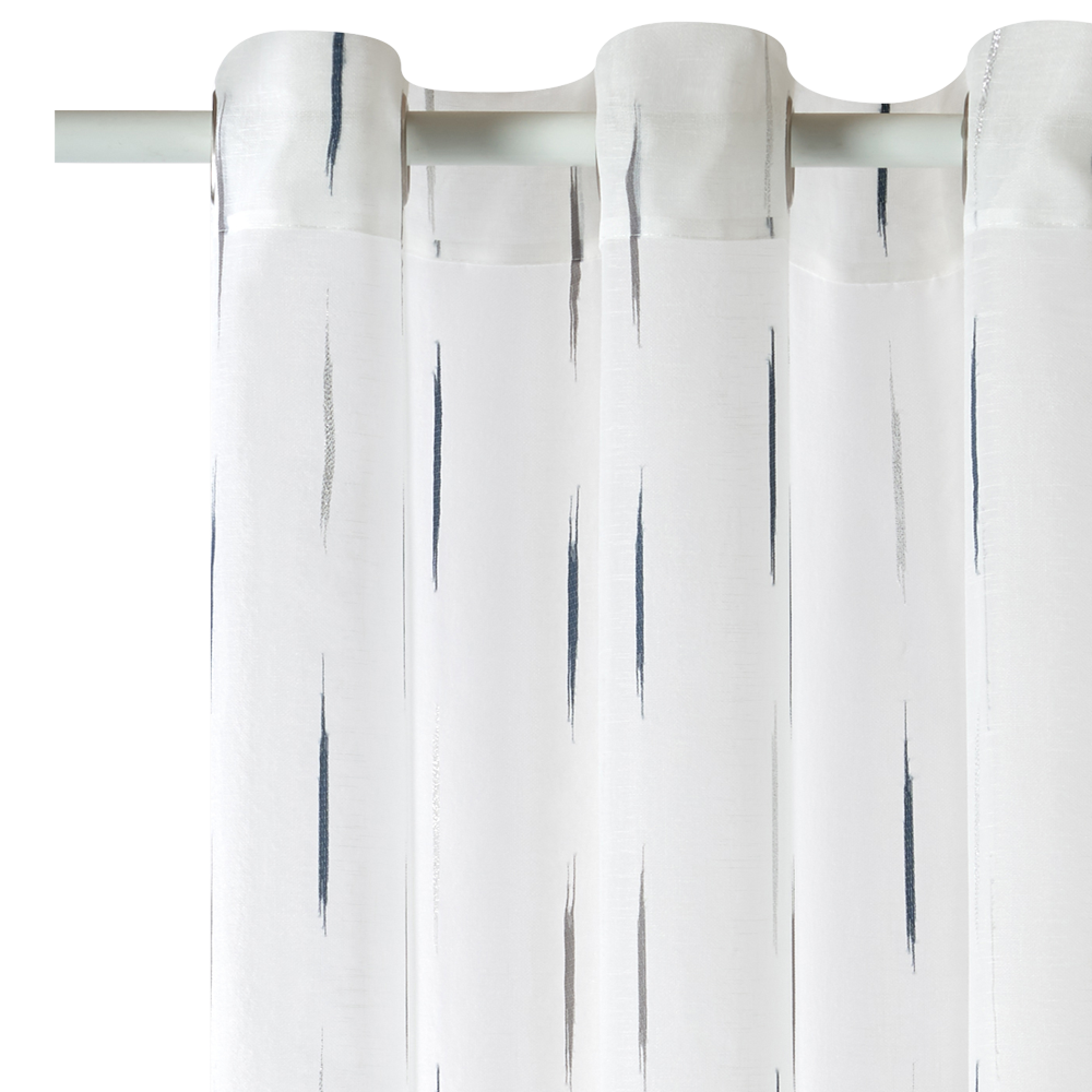 Voilage ORION coloris bleu paon 140 x 260 cm