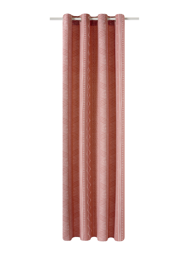 Rideau ESSAOUIRA coloris terracotta 140 x 260 cm
