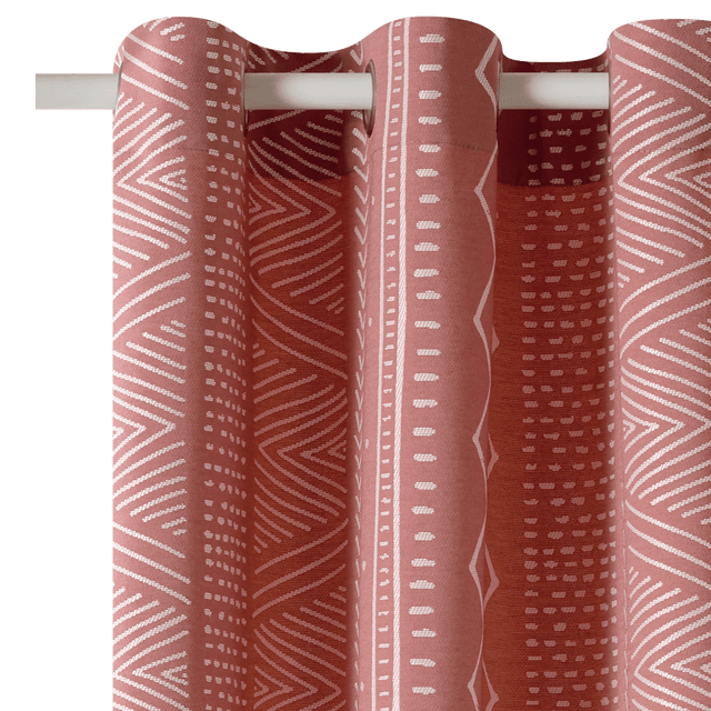 Rideau ESSAOUIRA coloris terracotta 140 x 260 cm