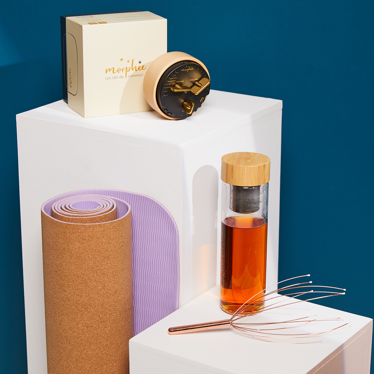 SVELTUS Tapis de yoga Liège Liège / lilas