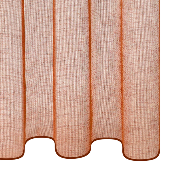 Voilage CANOAS coloris terre brulée 140 x 260 cm