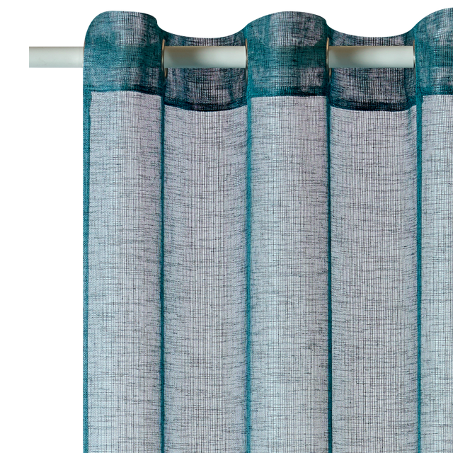 Voilage CANOAS coloris bleu 140 x 260 cm