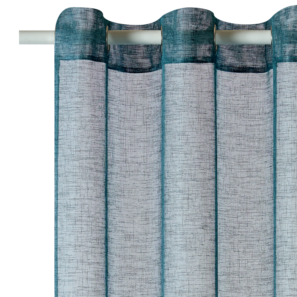 Voilage CANOAS coloris bleu 140 x 260 cm