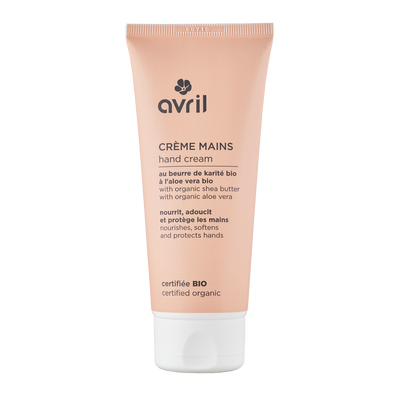 AVRIL Crème mains Au beurre de karite et d'aloe vera bio Rose Coco vanillé 100ML