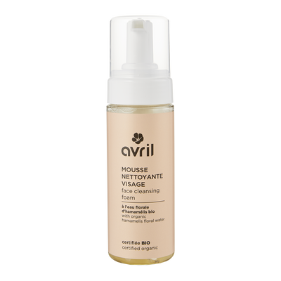 AVRIL Démaquillant Mousse nettoyante visage Beige Hamamélis 150ML
