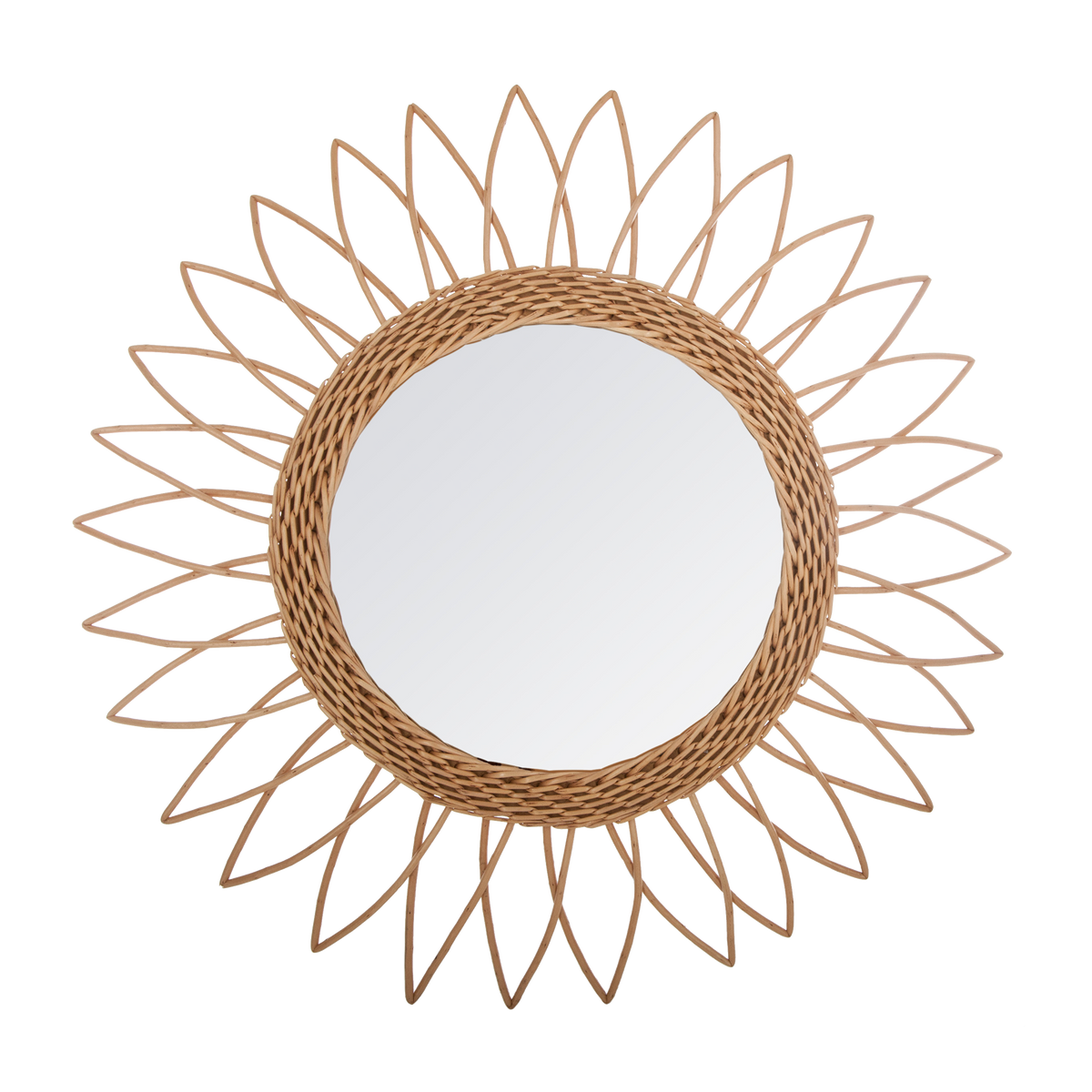 Miroir en rotin Dyani Rotin
