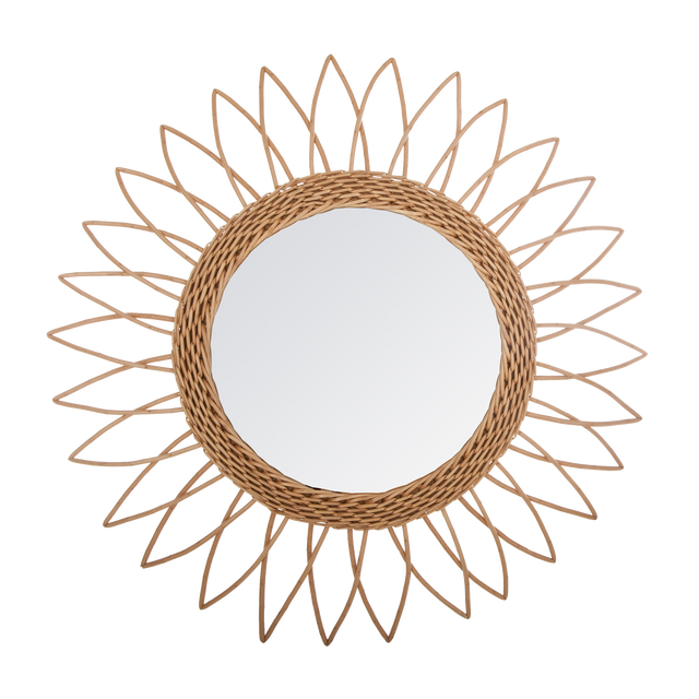 Miroir en rotin DYANI