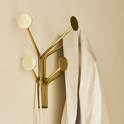 PRESENT TIME Patère Dots Laiton