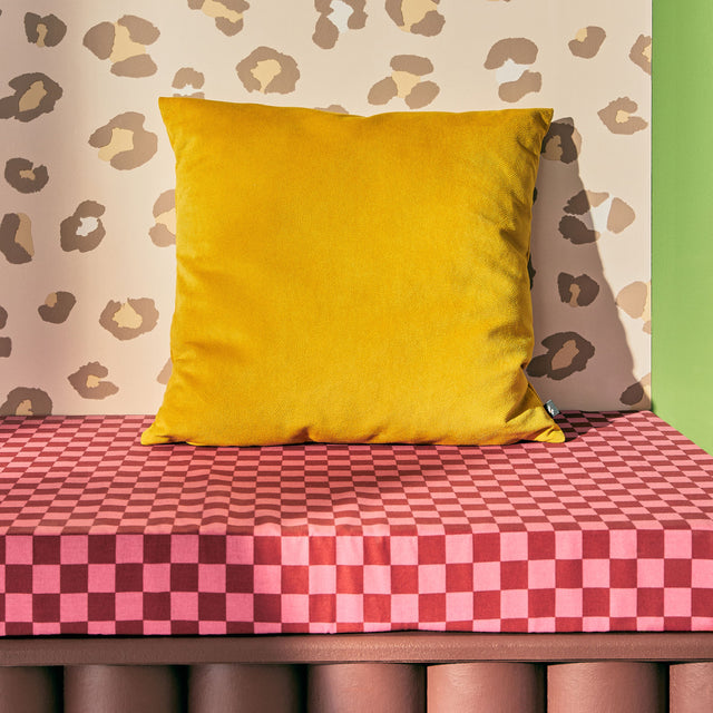 4MURS Coussin PONE coloris jaune smile 40 x 40 cm