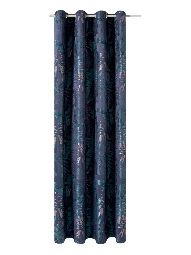 Rideau MANAUS coloris bleu nuit 140 x 260 cm