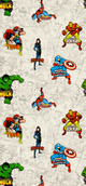 Papier peint Marvel heroes Multicolore