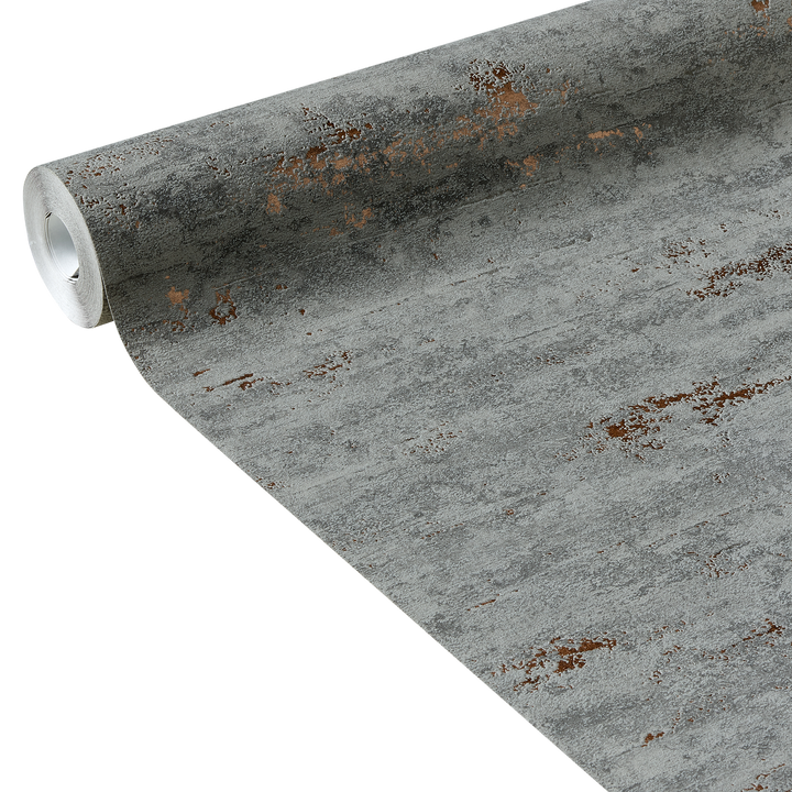 Papier peint intissé Well Gris souris