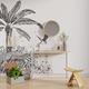 4MURS Papier peint panoramique L Black jungle leopard Noir Mat