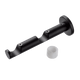 Support barre à rideau Zen Noir mat Mat