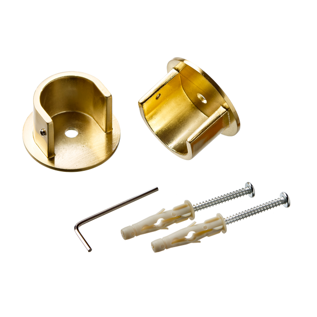 Naissance TROMPETTE laiton mat diamètre barre 2,8 cm