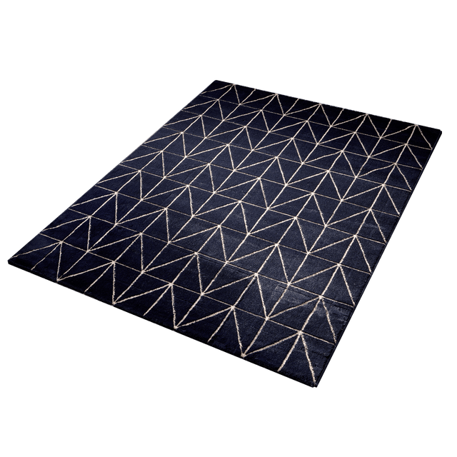 Tapis WYATT coloris bleu 150 x 200 cm