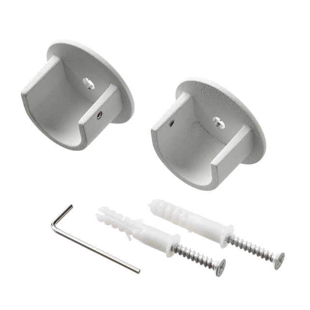 Naissance VELOURS blanc grainé diamètre barre 2,8 cm