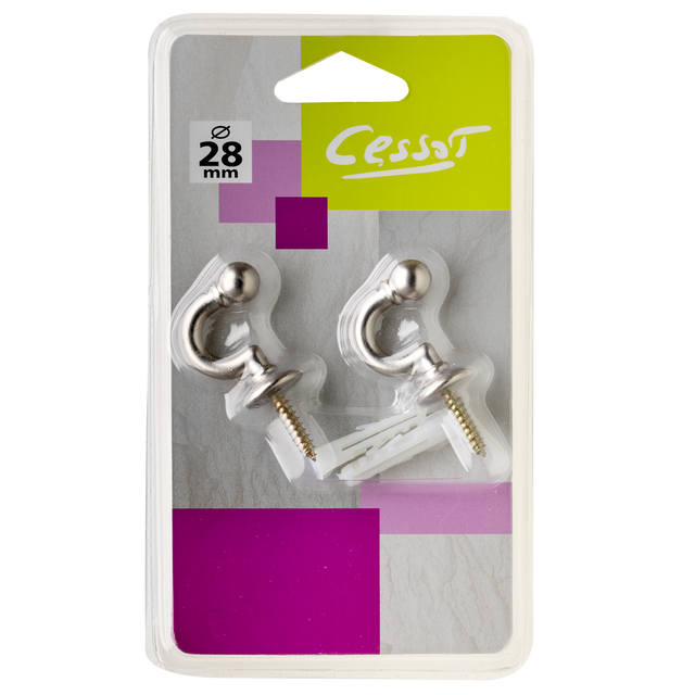 Gond ZEN coloris nickel givré longueur 3 cm